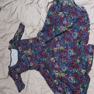 LulaRoe women small colorful daisy dress